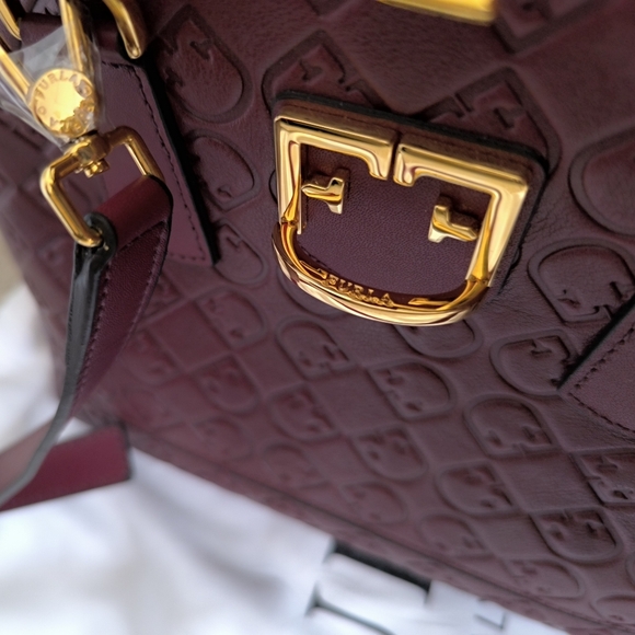 FURLA Fantastica Dome Small Ribes Embossed Leather Bag - Picture 11 of 15